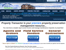 Tablet Screenshot of foreclosurecleanup.propertytransactor.com